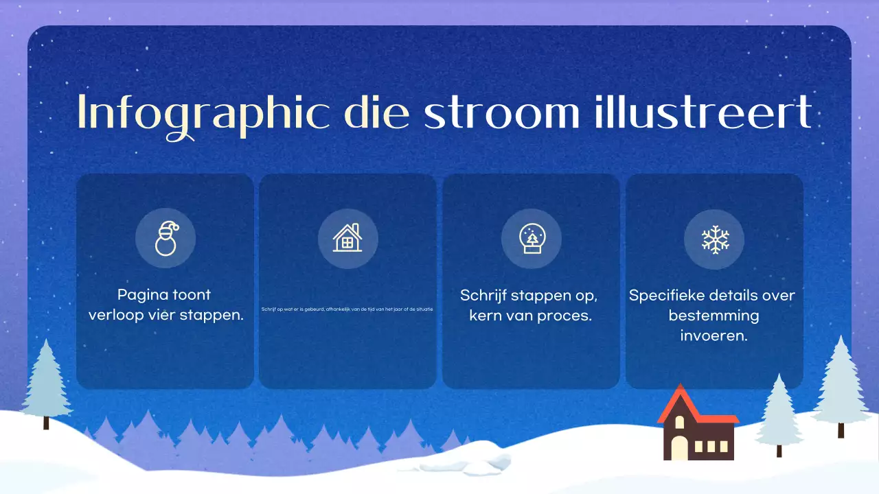 Blauwe Eenvoudige Winter Achtergrond Beschrijving