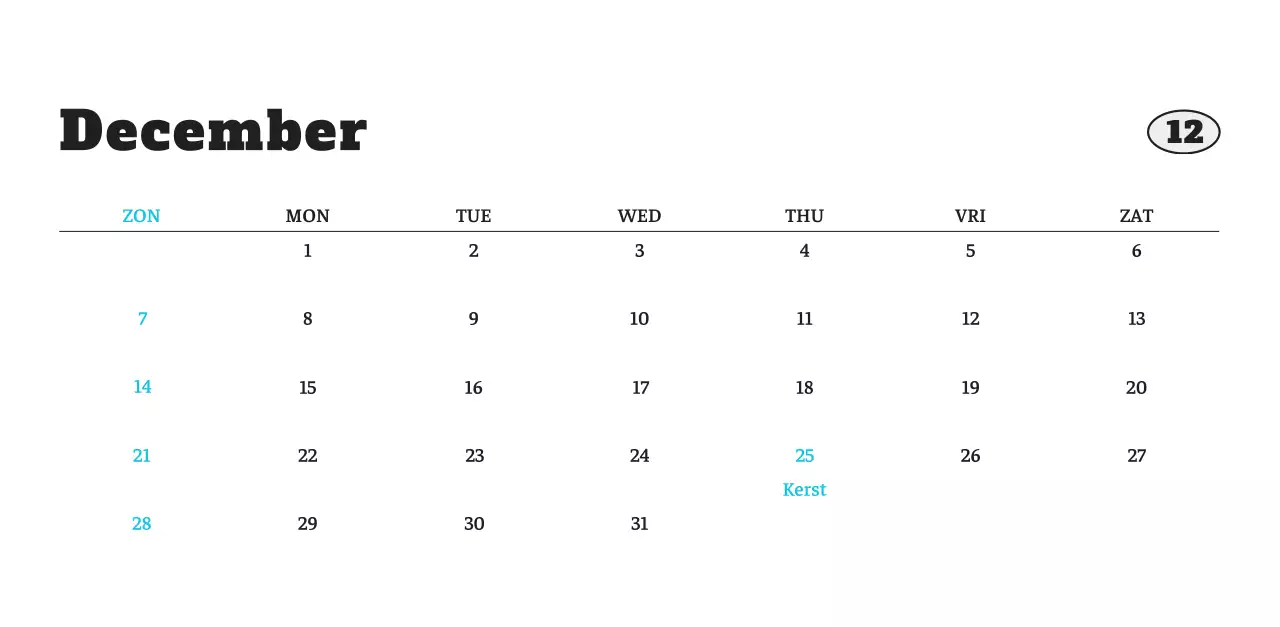 Witte Nette Ballet Dierenfotokalender