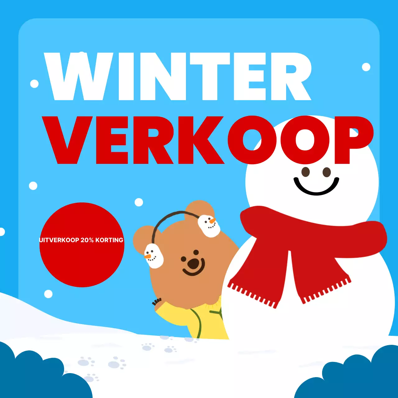 Lichtblauwe gezellige winterevenementen