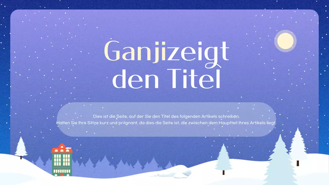 Blauer einfacher Winterhintergrund Beschreibung