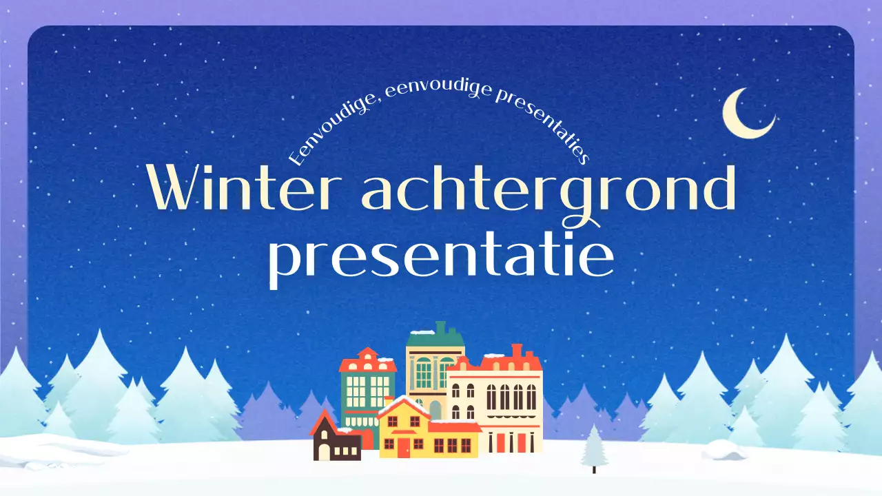 Blauwe Eenvoudige Winter Achtergrond Beschrijving