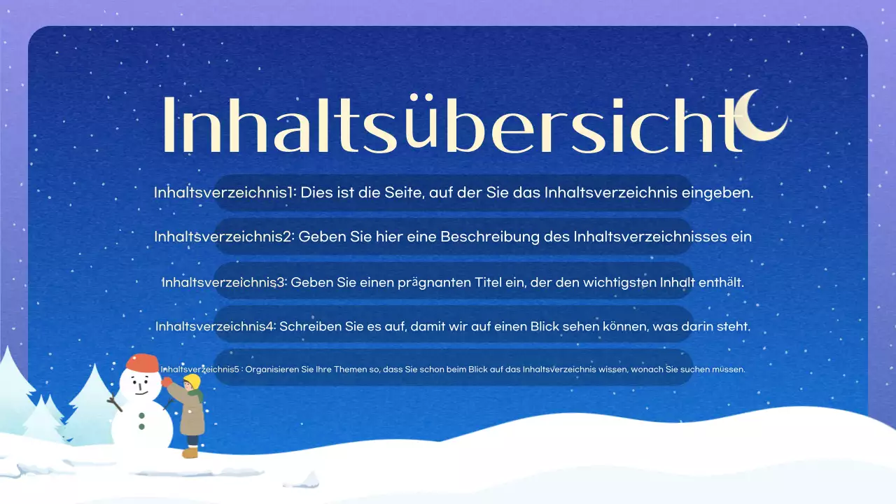 Blauer einfacher Winterhintergrund Beschreibung