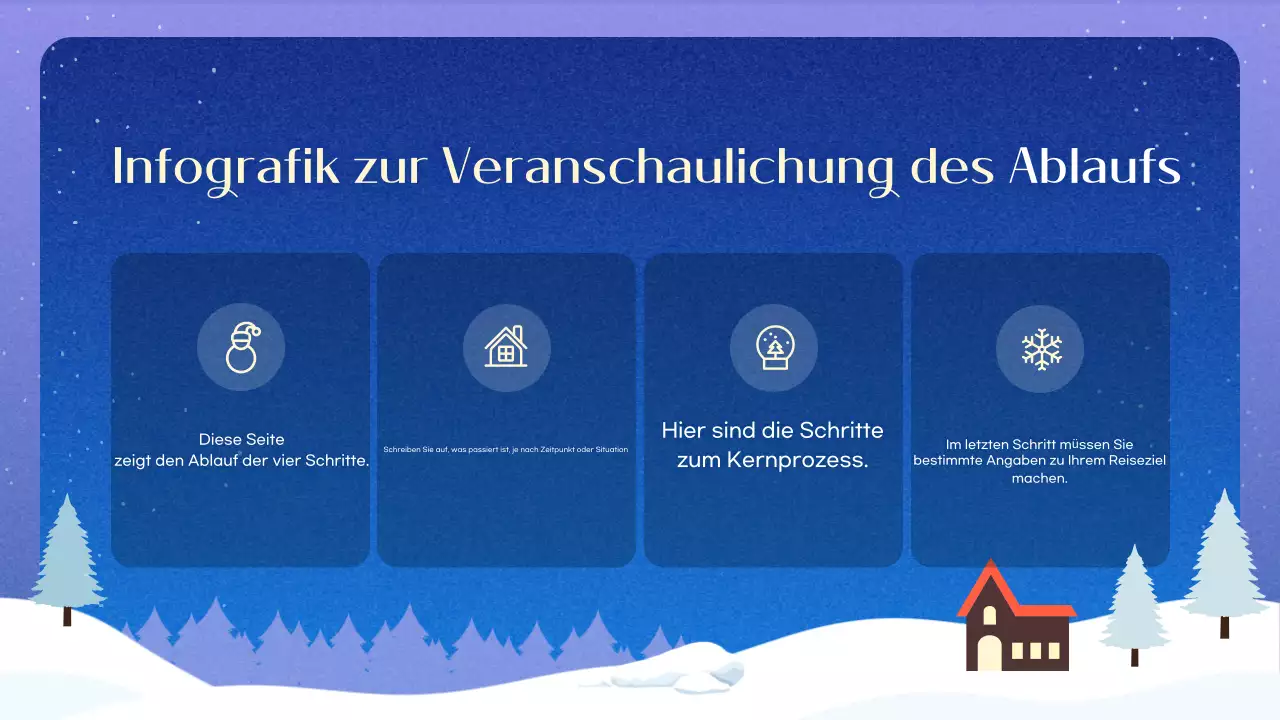 Blauer einfacher Winterhintergrund Beschreibung