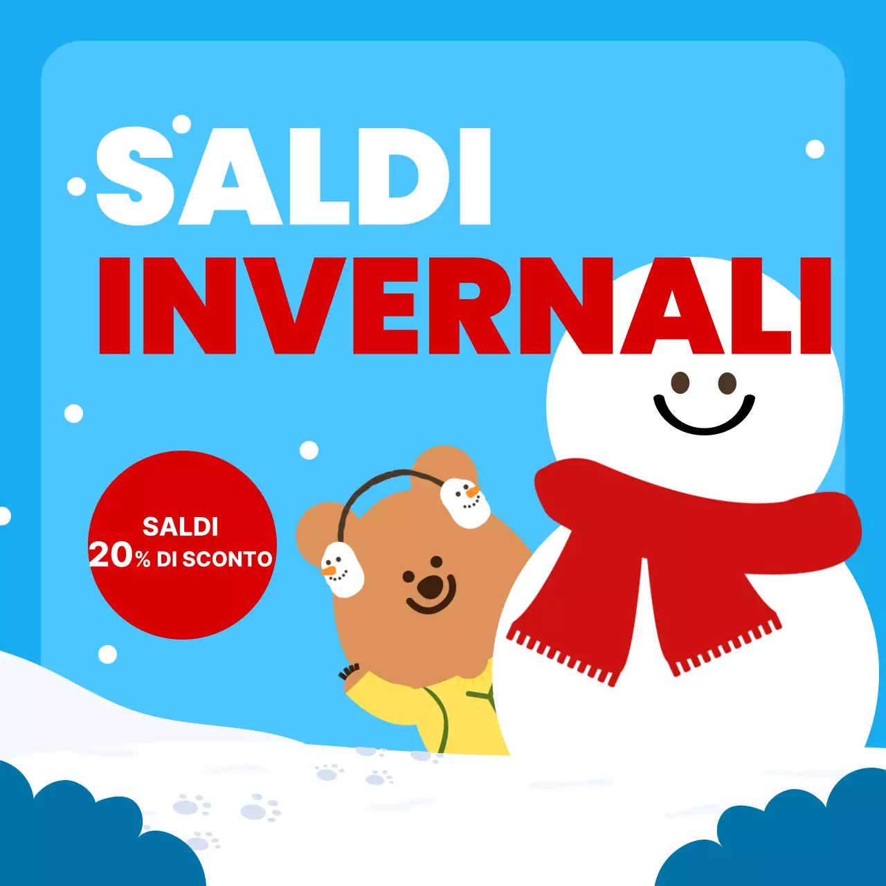 Eventi invernali di colore azzurro