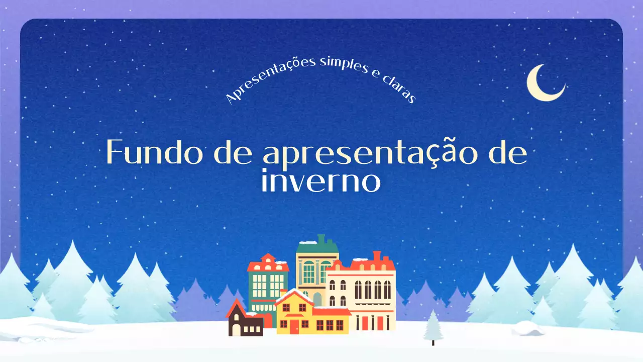 Fundo azul simples de inverno Descrição
