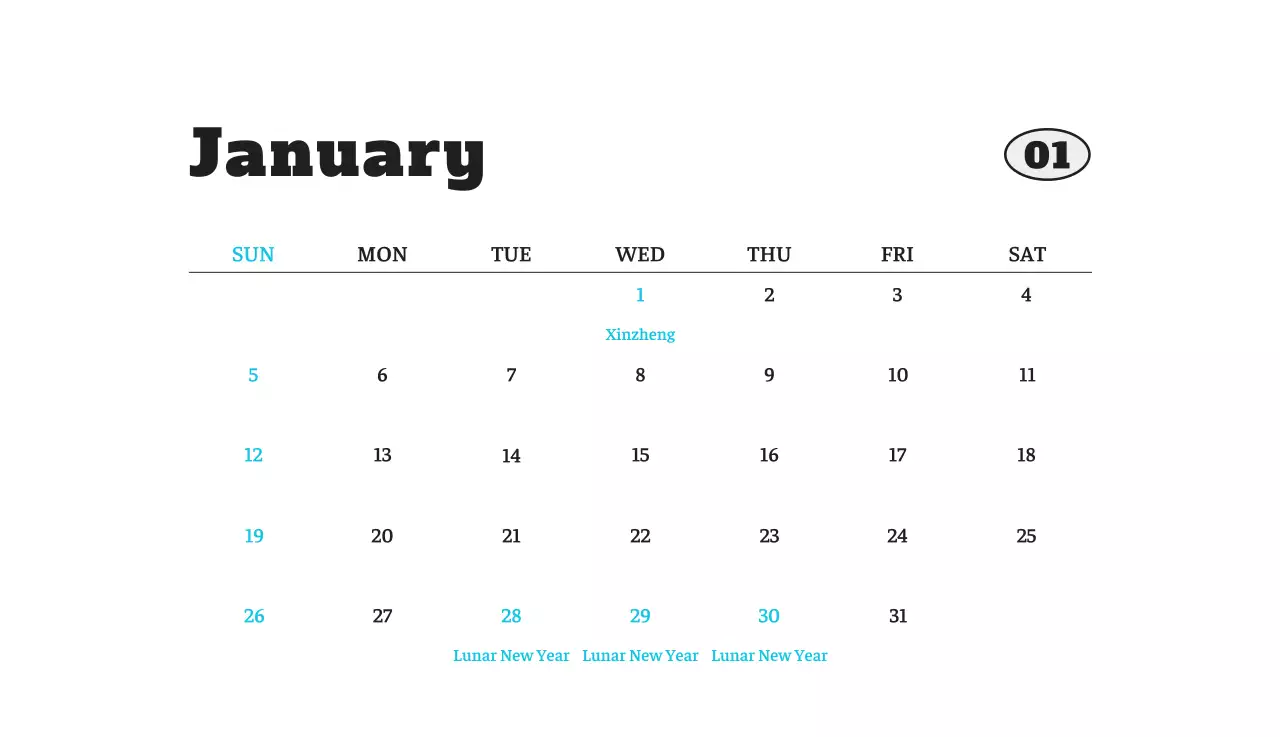 Kalender Foto Binatang Balet Putih Rapi