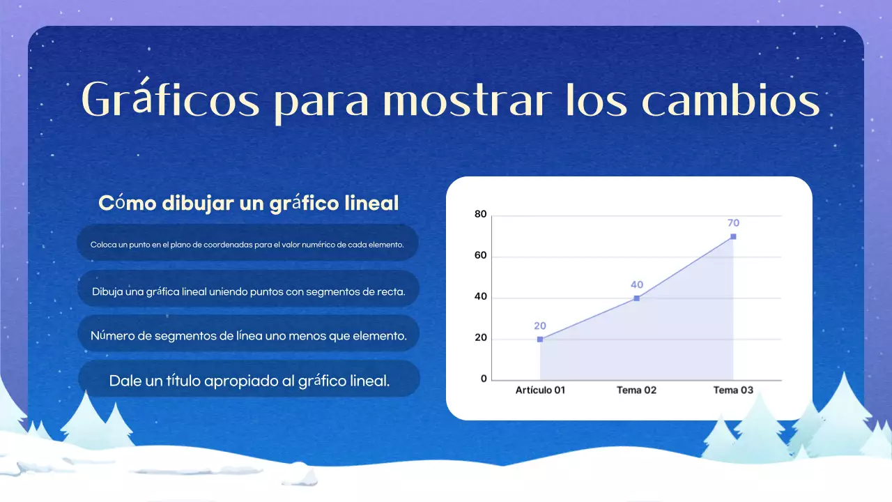 Fondo de invierno azul y sencillo Descripción