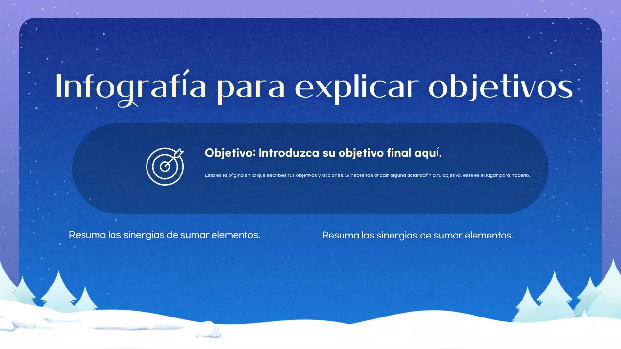 Fondo de invierno azul y sencillo Descripción