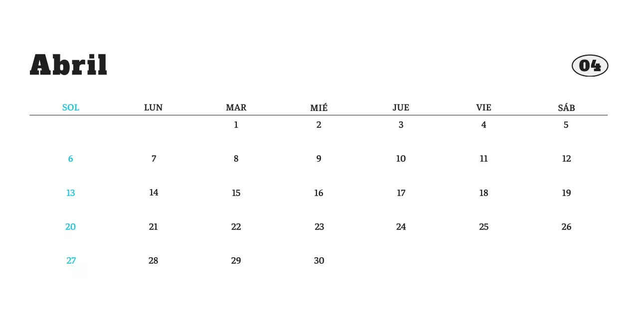 Ballet Blanco Neat Animal Foto Calendario