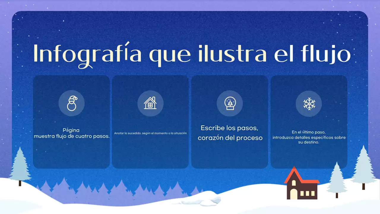 Fondo de invierno azul y sencillo Descripción