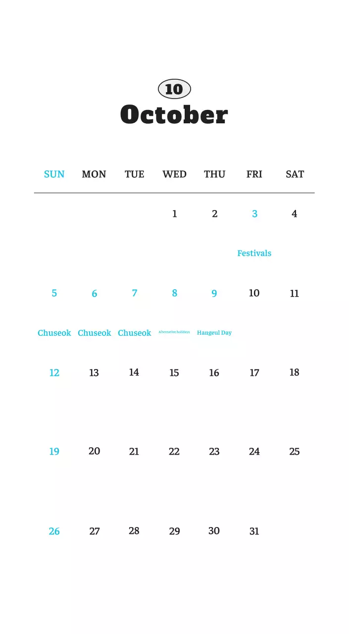 White neat pet photo calendar