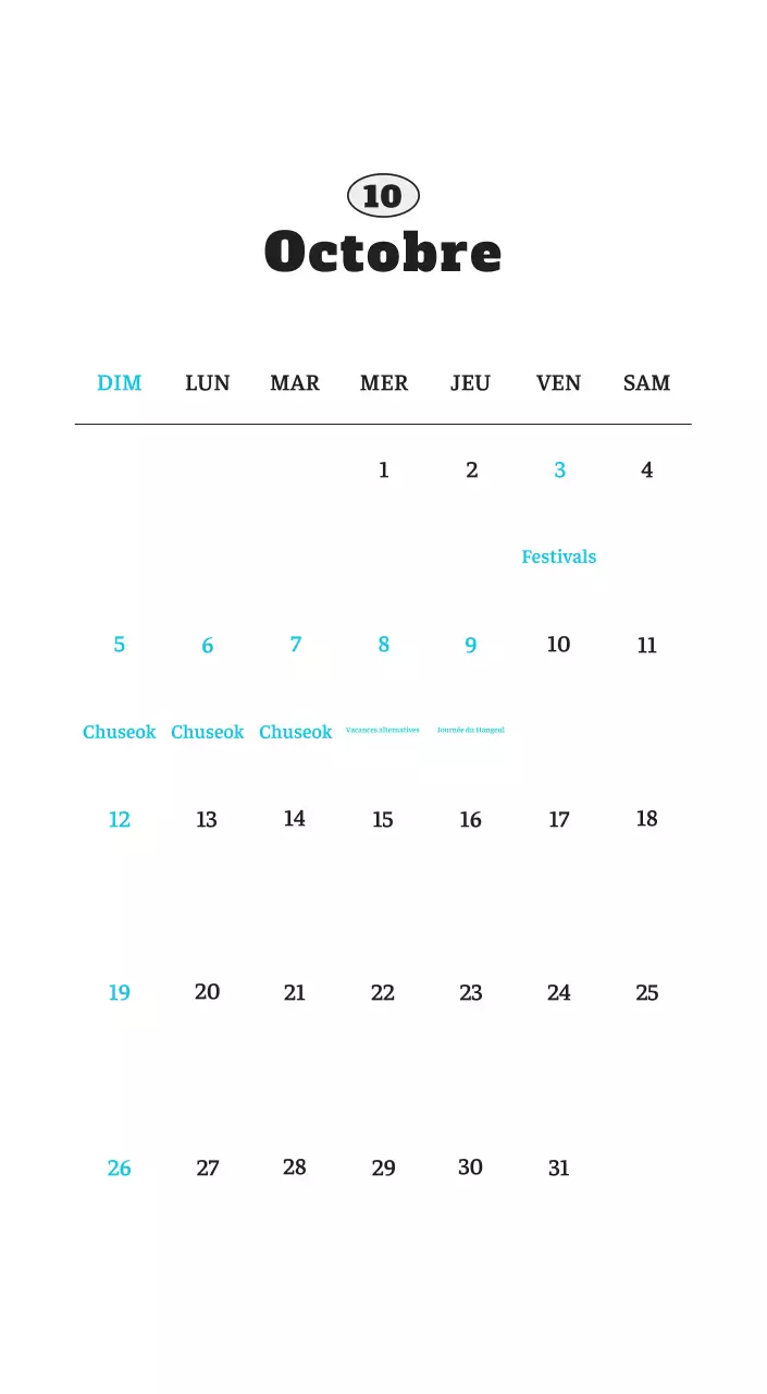 Calendrier photo blanc Neat Ballet Animal