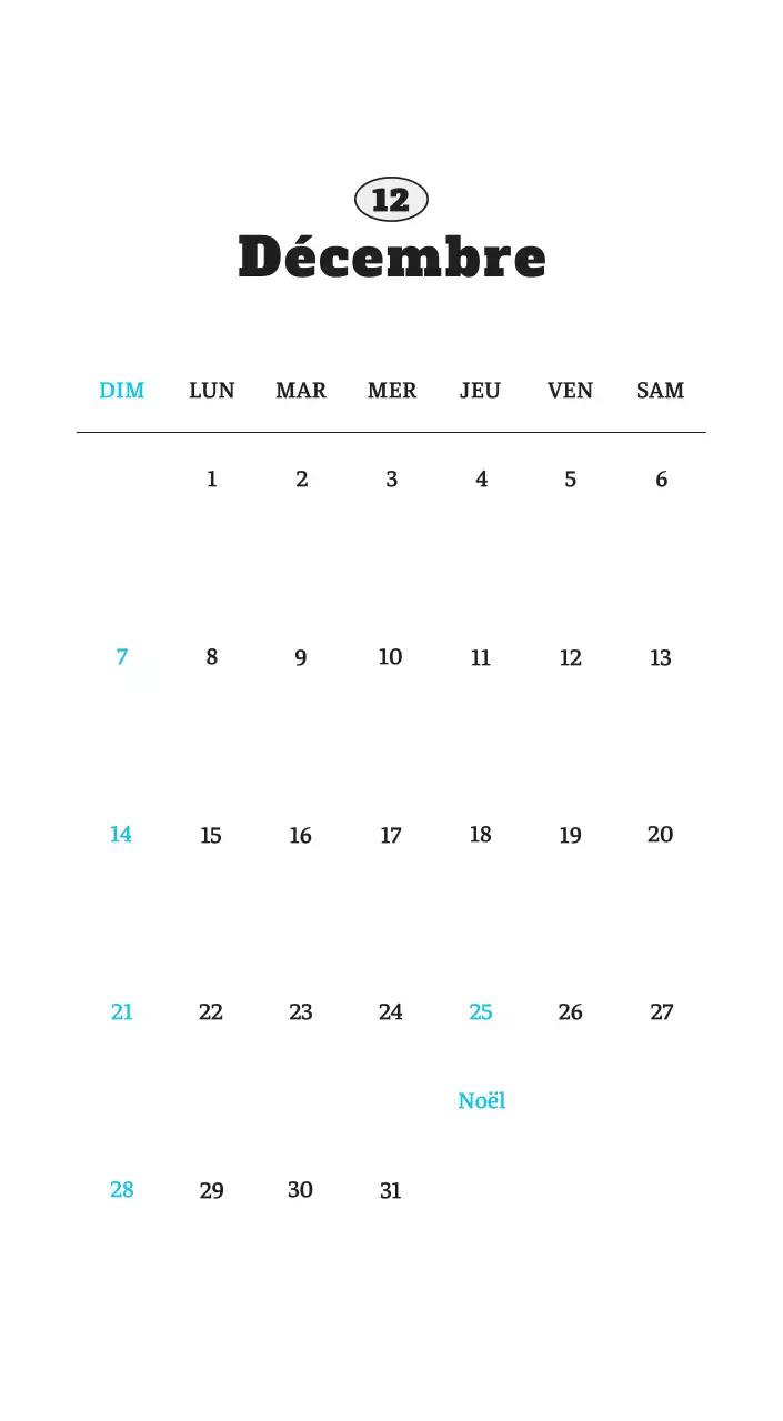 Calendrier photo blanc Neat Ballet Animal