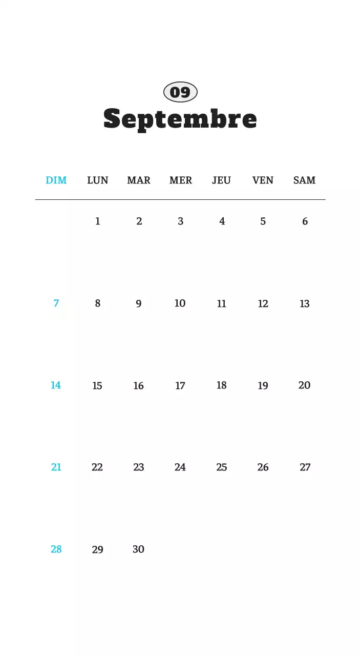 Calendrier photo blanc Neat Ballet Animal