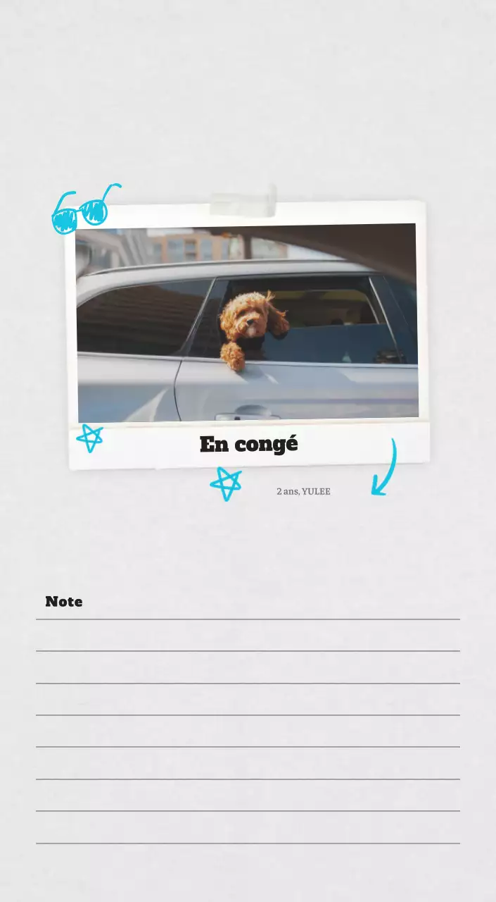 Calendrier photo blanc Neat Ballet Animal