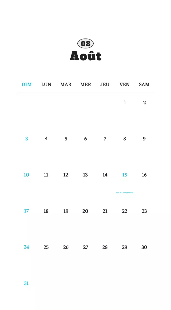 Calendrier photo blanc Neat Ballet Animal