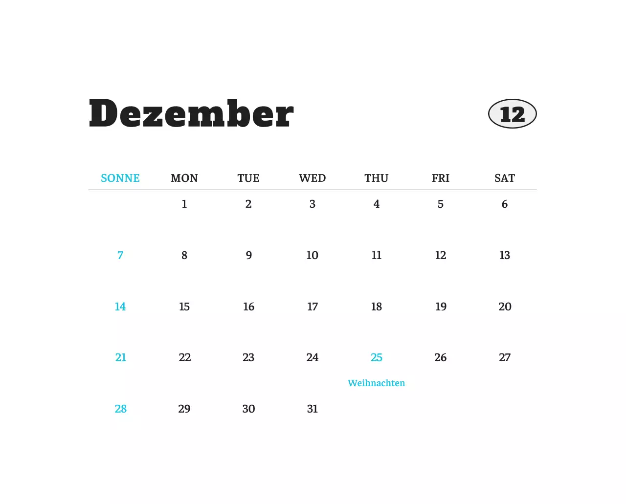 Weißer Neat Ballet-Tier-Fotokalender