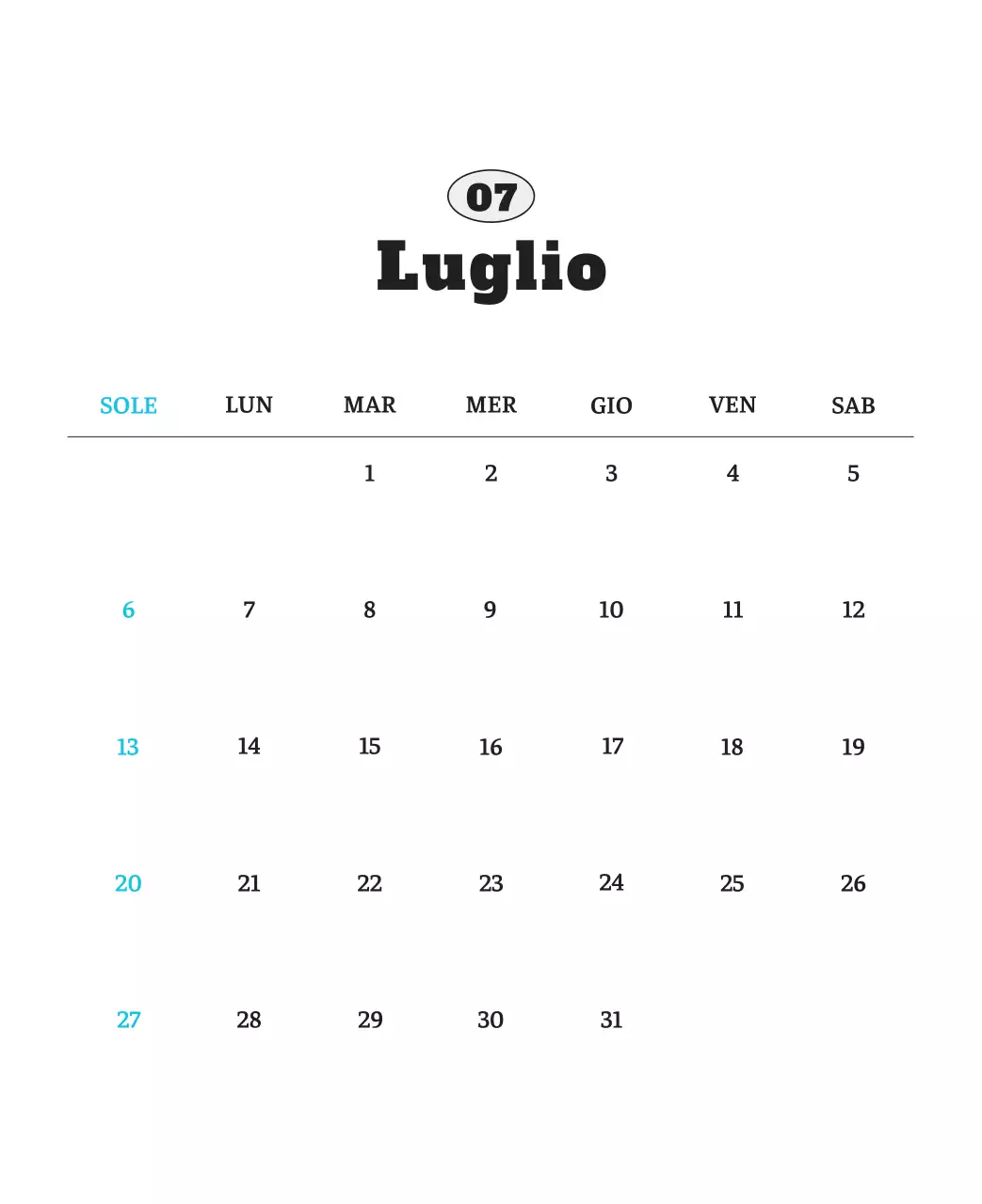 Calendario fotografico degli animali del balletto bianco e ordinato