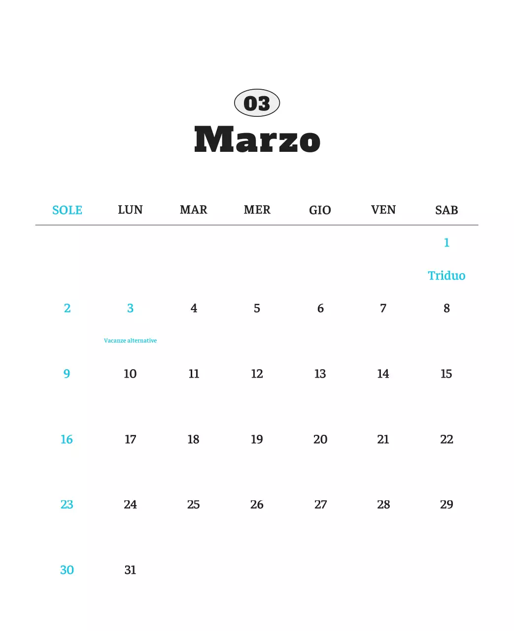 Calendario fotografico degli animali del balletto bianco e ordinato