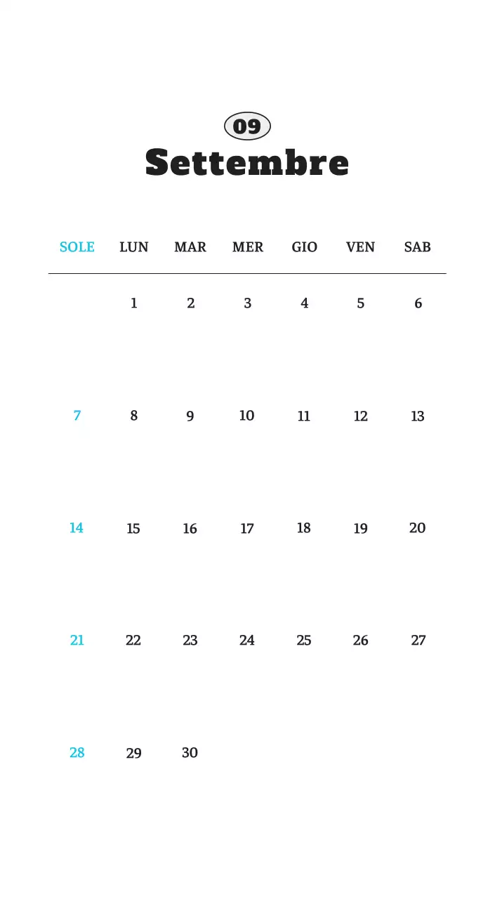 Calendario fotografico degli animali del balletto bianco e ordinato