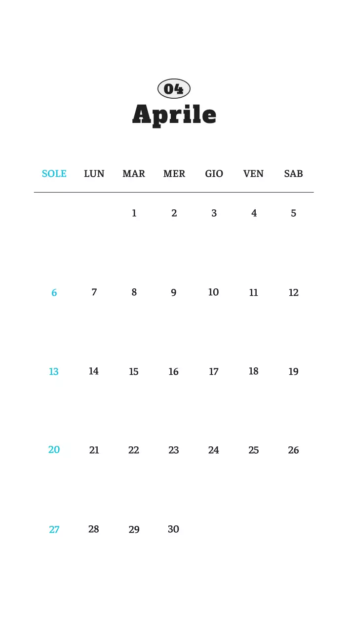 Calendario fotografico degli animali del balletto bianco e ordinato