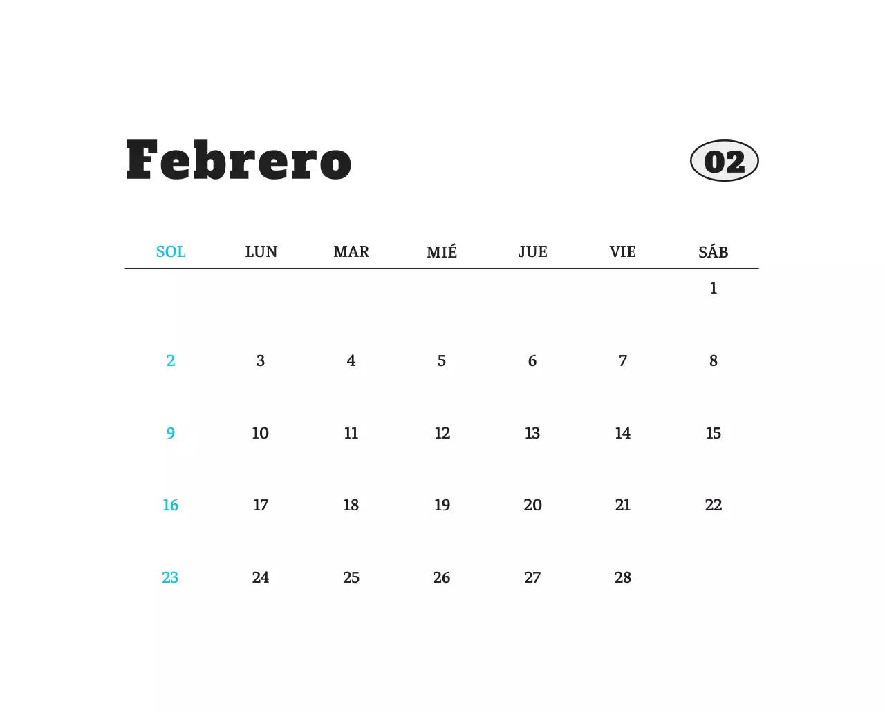 Ballet Blanco Neat Animal Foto Calendario