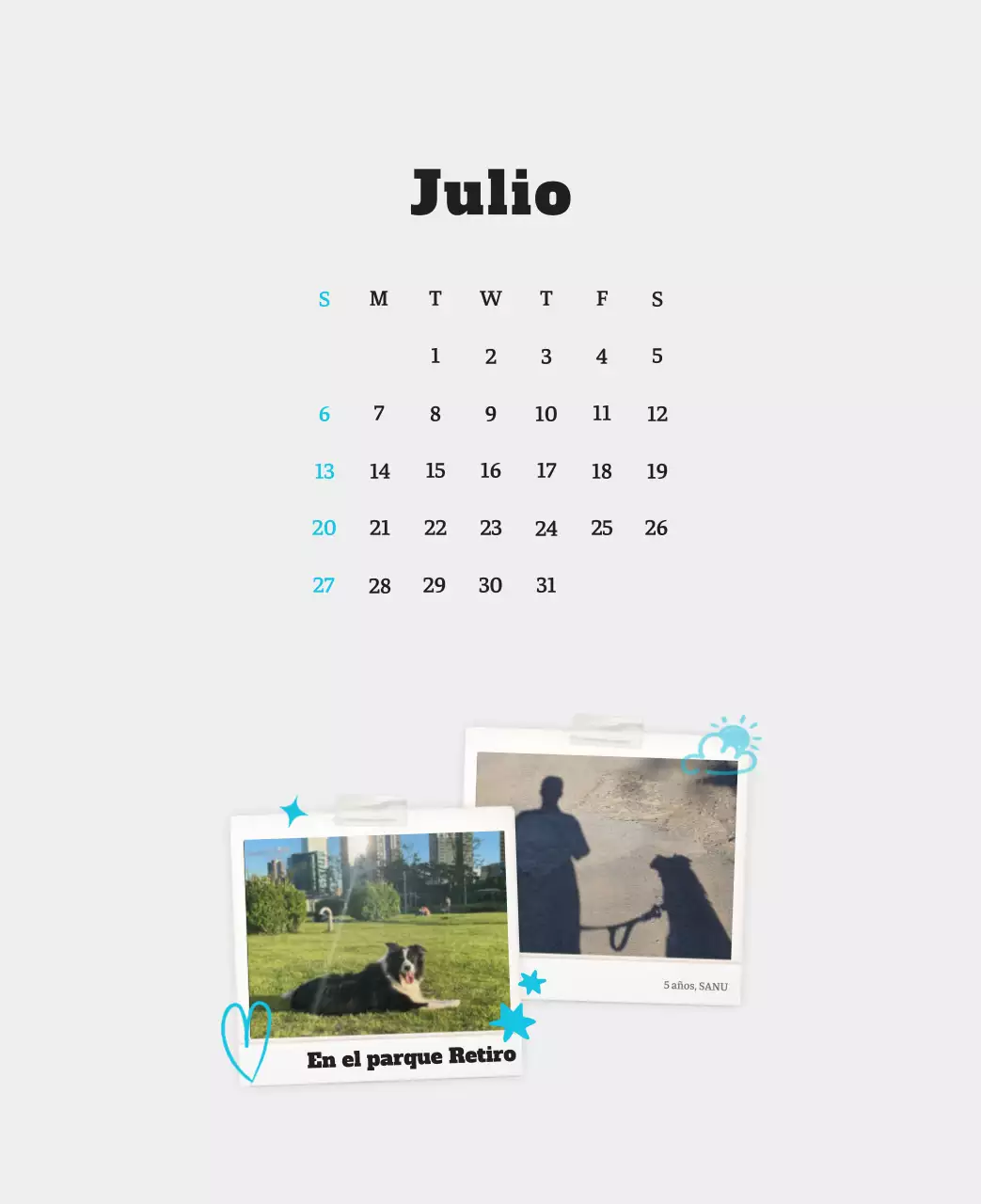 Ballet Blanco Neat Animal Foto Calendario