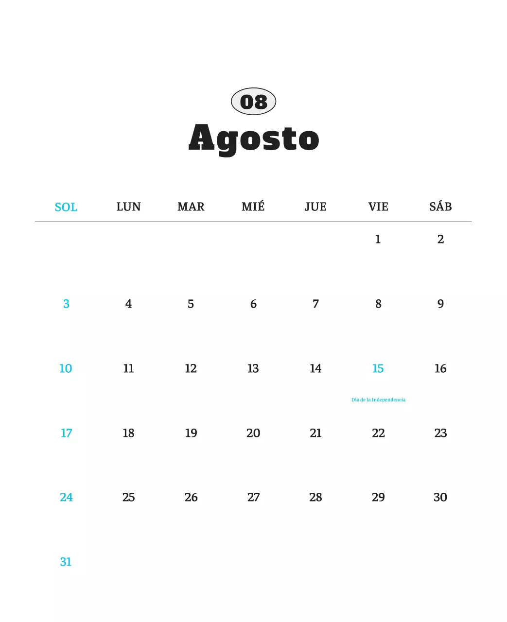 Ballet Blanco Neat Animal Foto Calendario