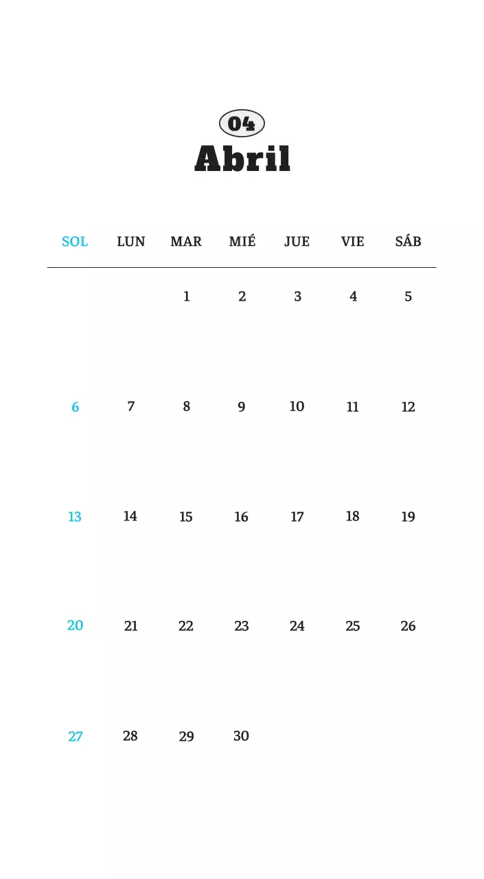 Ballet Blanco Neat Animal Foto Calendario