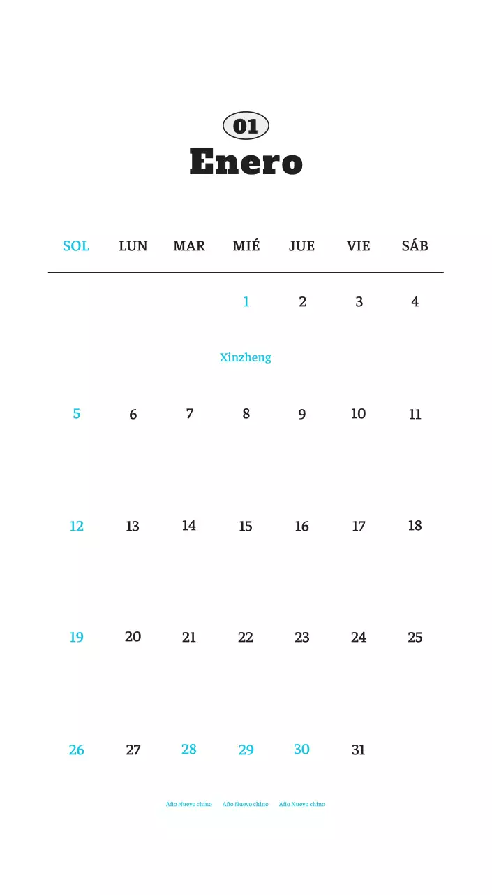 Ballet Blanco Neat Animal Foto Calendario