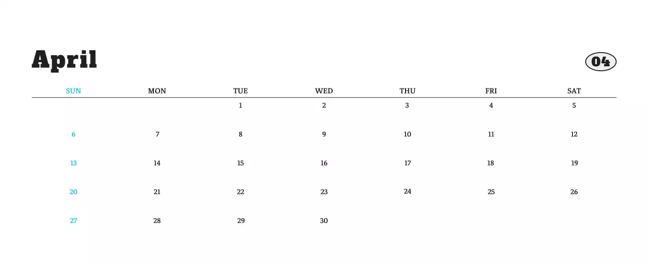 White neat pet photo calendar