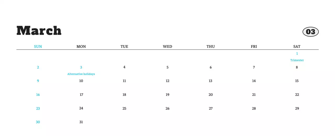 White neat pet photo calendar