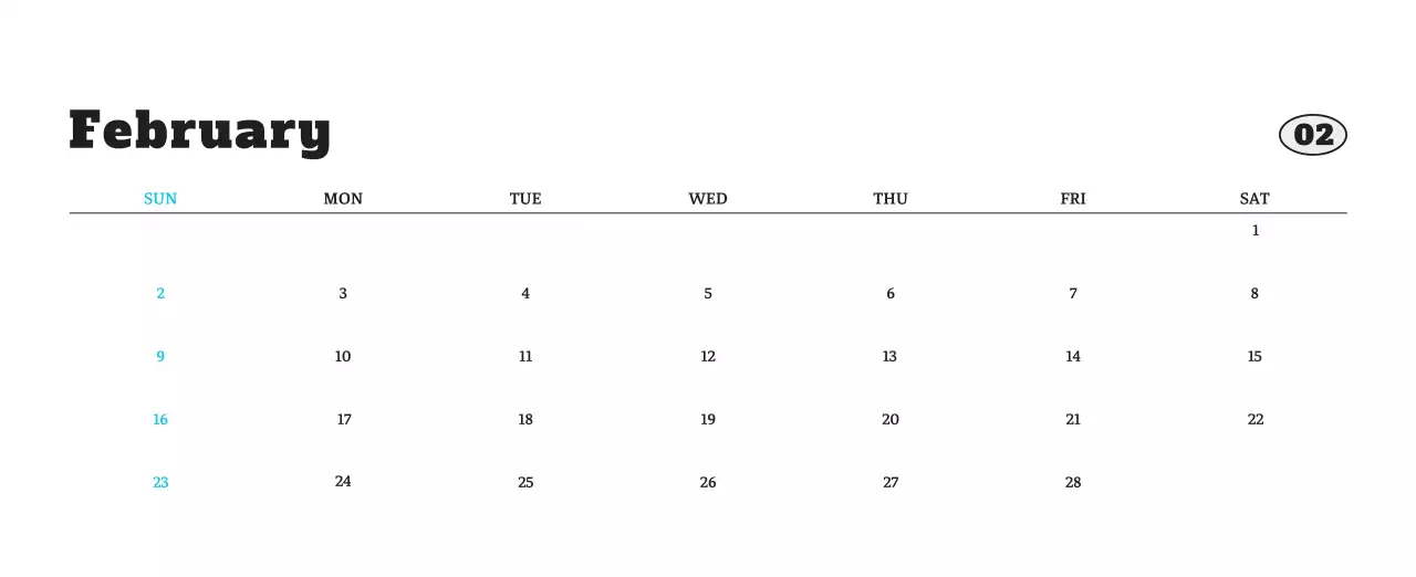 White neat pet photo calendar