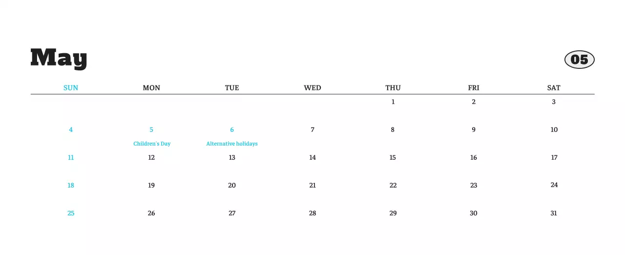 White neat pet photo calendar