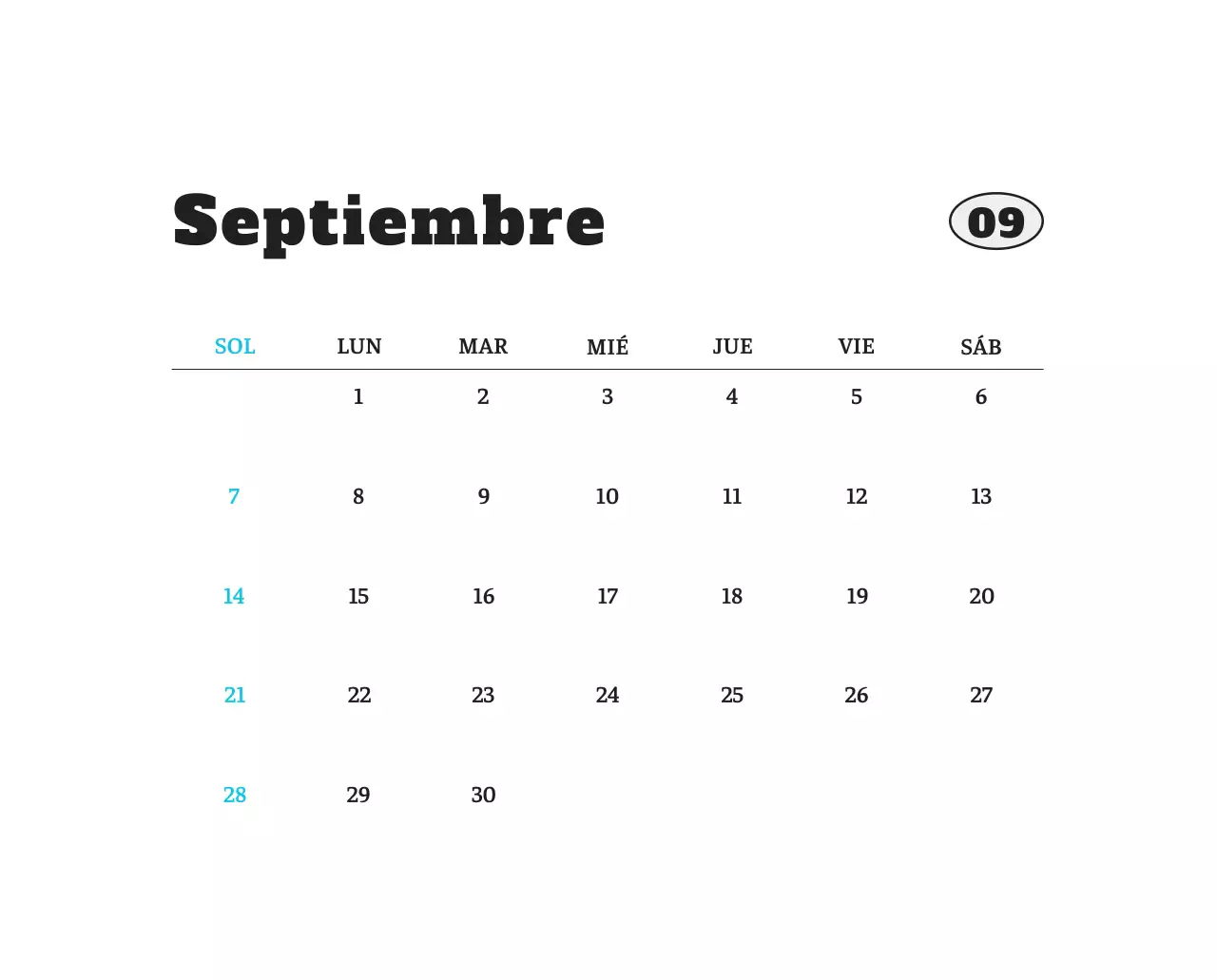 Ballet Blanco Neat Animal Foto Calendario