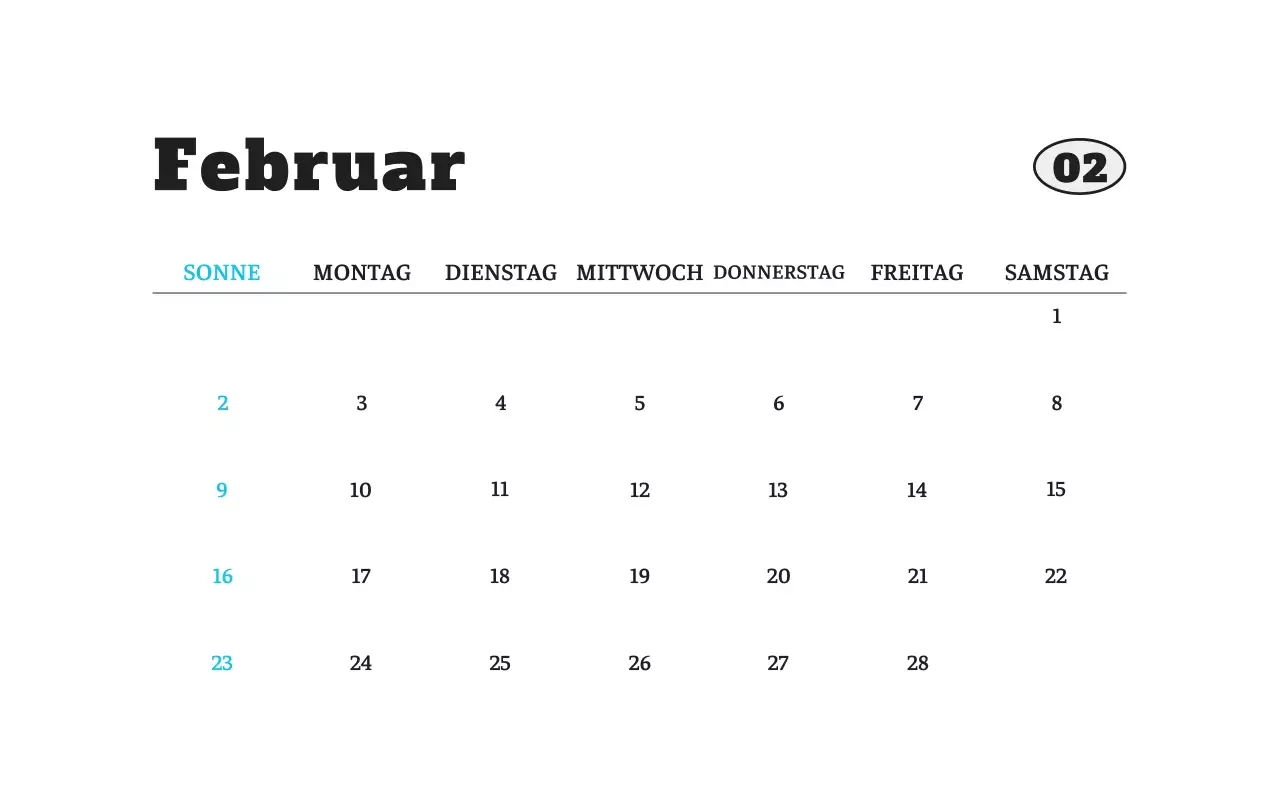 Weißer Neat Ballet-Tier-Fotokalender