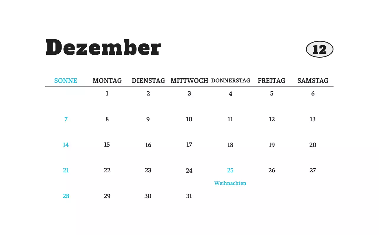 Weißer Neat Ballet-Tier-Fotokalender
