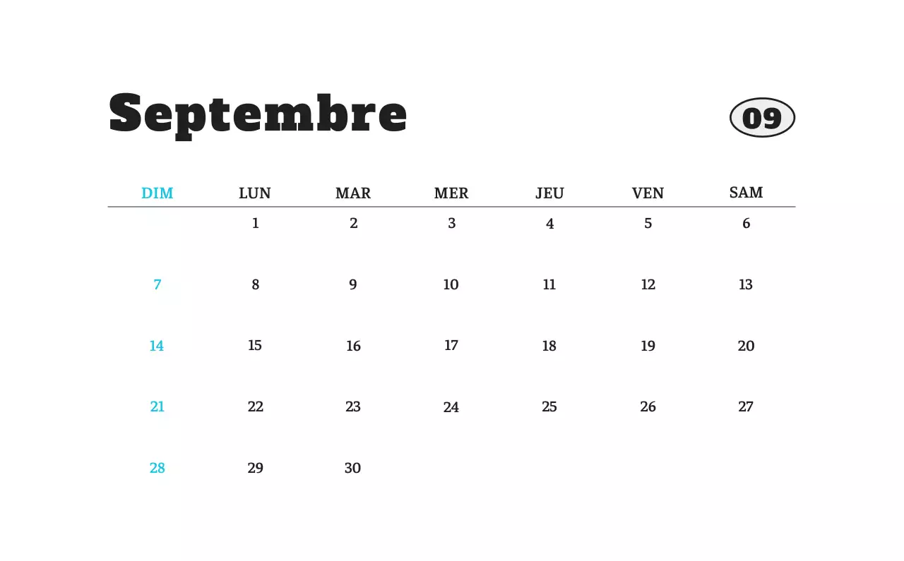 Calendrier photo blanc Neat Ballet Animal