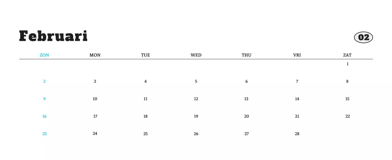 Witte Nette Ballet Dierenfotokalender