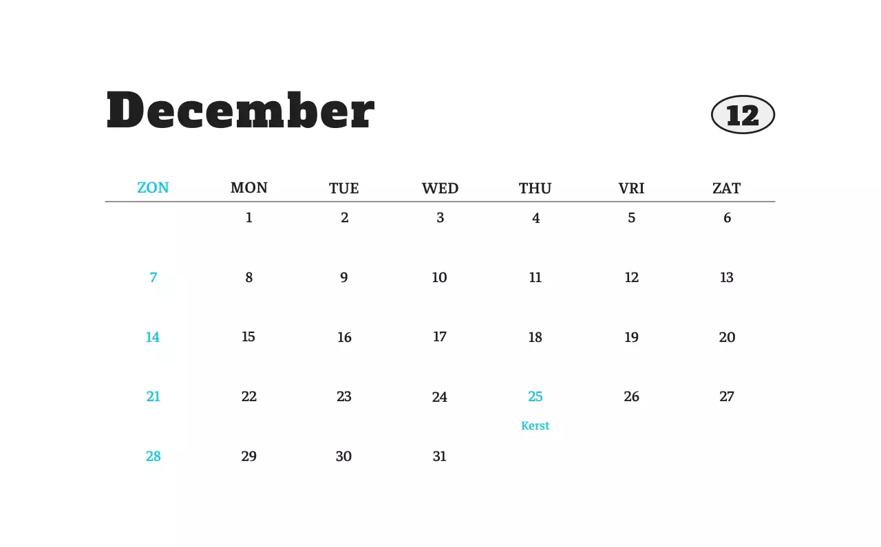 Witte Nette Ballet Dierenfotokalender