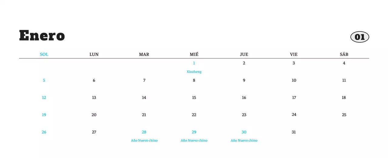 Ballet Blanco Neat Animal Foto Calendario