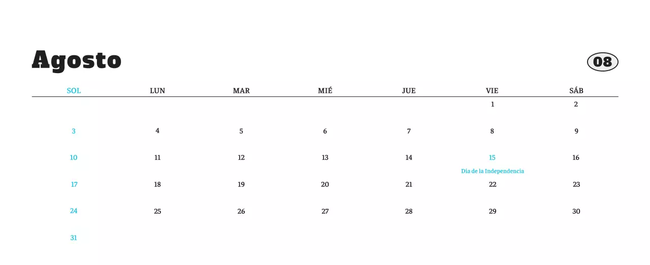 Ballet Blanco Neat Animal Foto Calendario