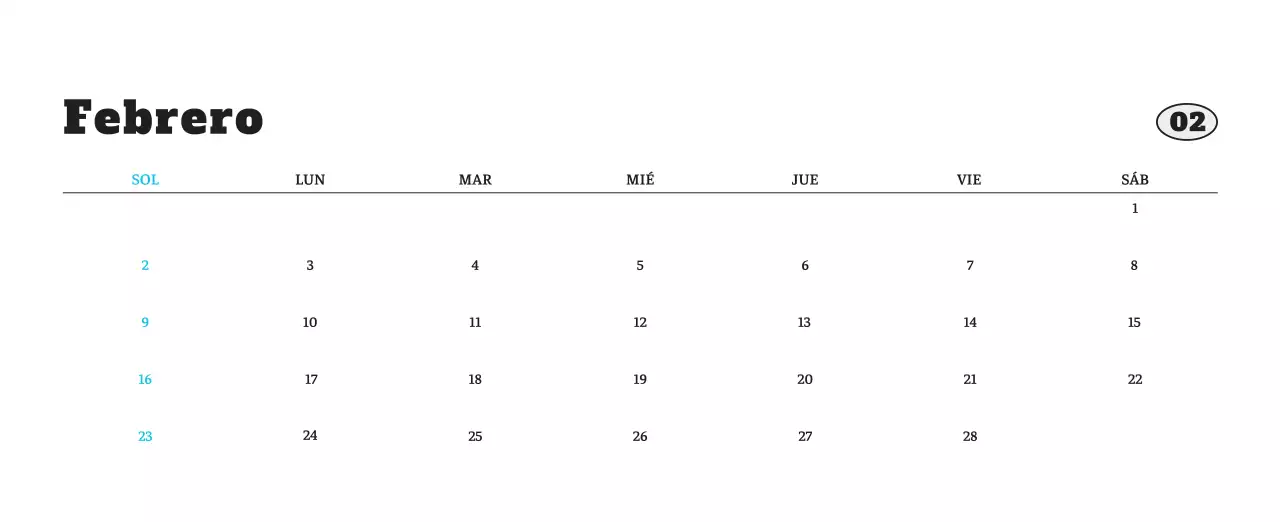 Ballet Blanco Neat Animal Foto Calendario