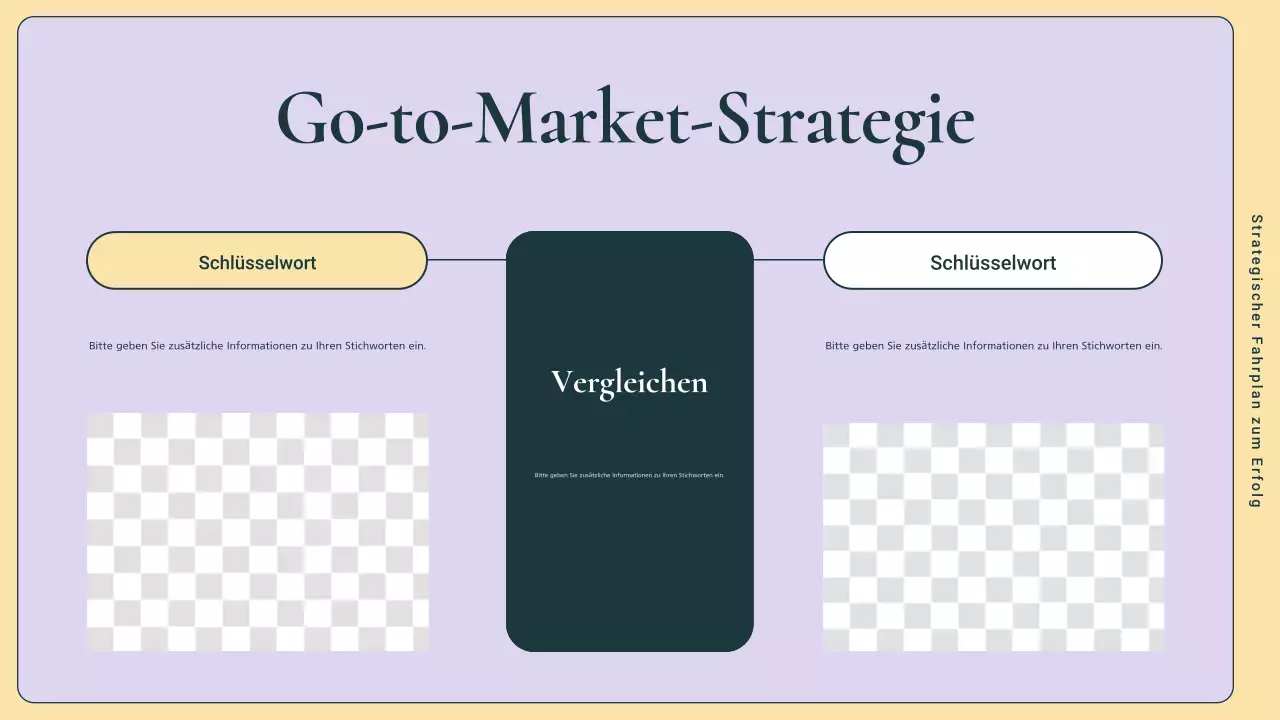 Grüner und rosafarbener Marketingplan für moderne Unternehmen