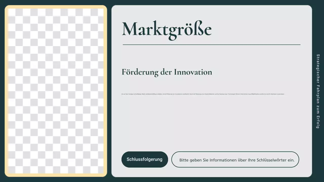 Grüner und rosafarbener Marketingplan für moderne Unternehmen