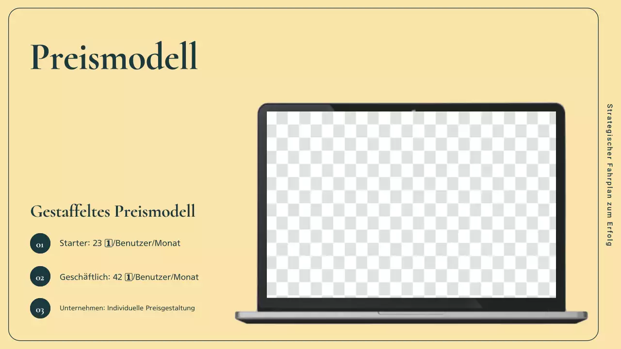 Grüner und rosafarbener Marketingplan für moderne Unternehmen