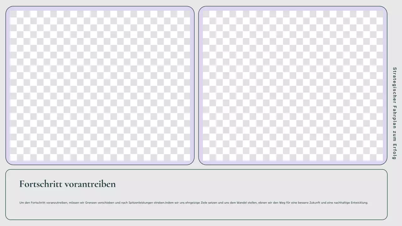 Grüner und rosafarbener Marketingplan für moderne Unternehmen