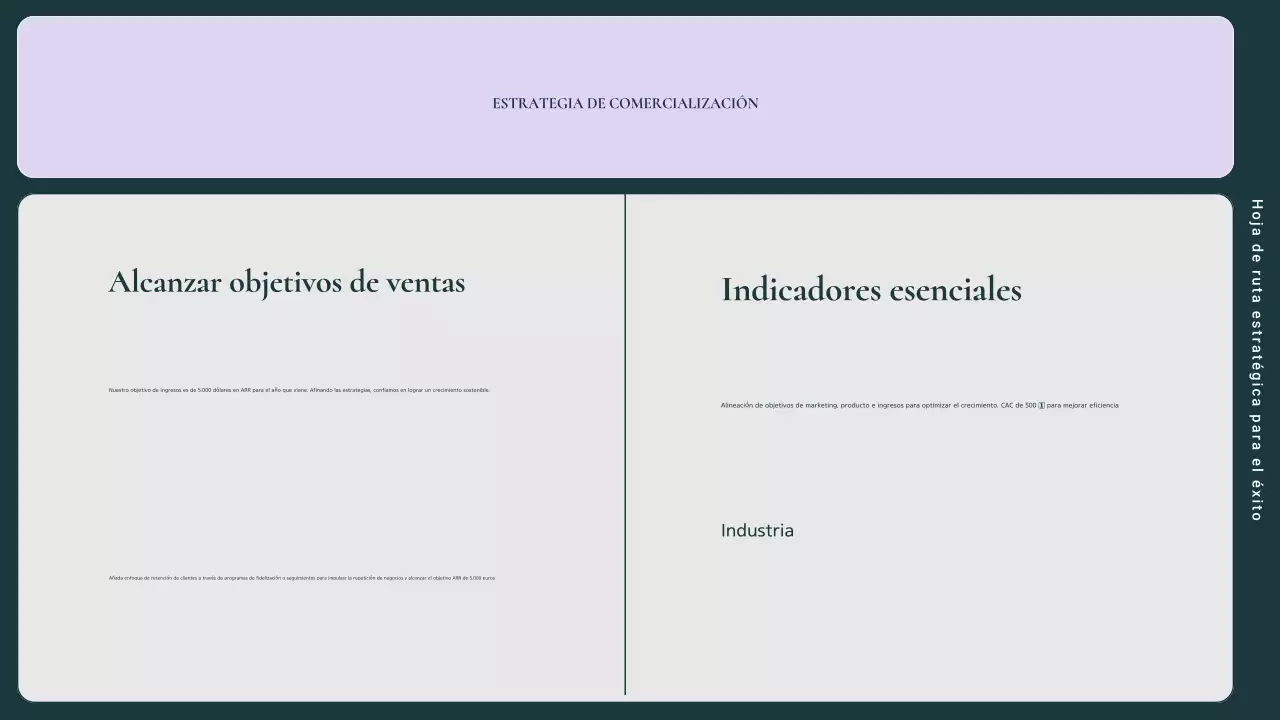 guía del plan de marketing de la empresa moderna verde y rosa