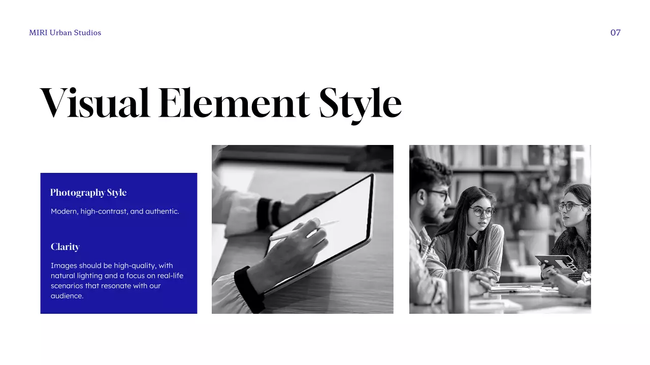 Blue Modern Brand Guideline Presentation