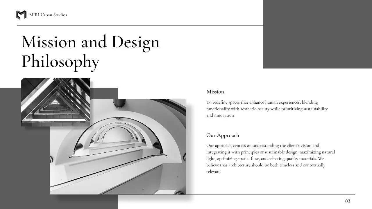 Grey Modern Architecture Portfolio Presentation